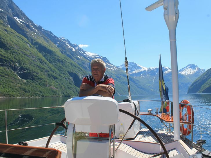 Ichiban Swan 70 sailing the fjords