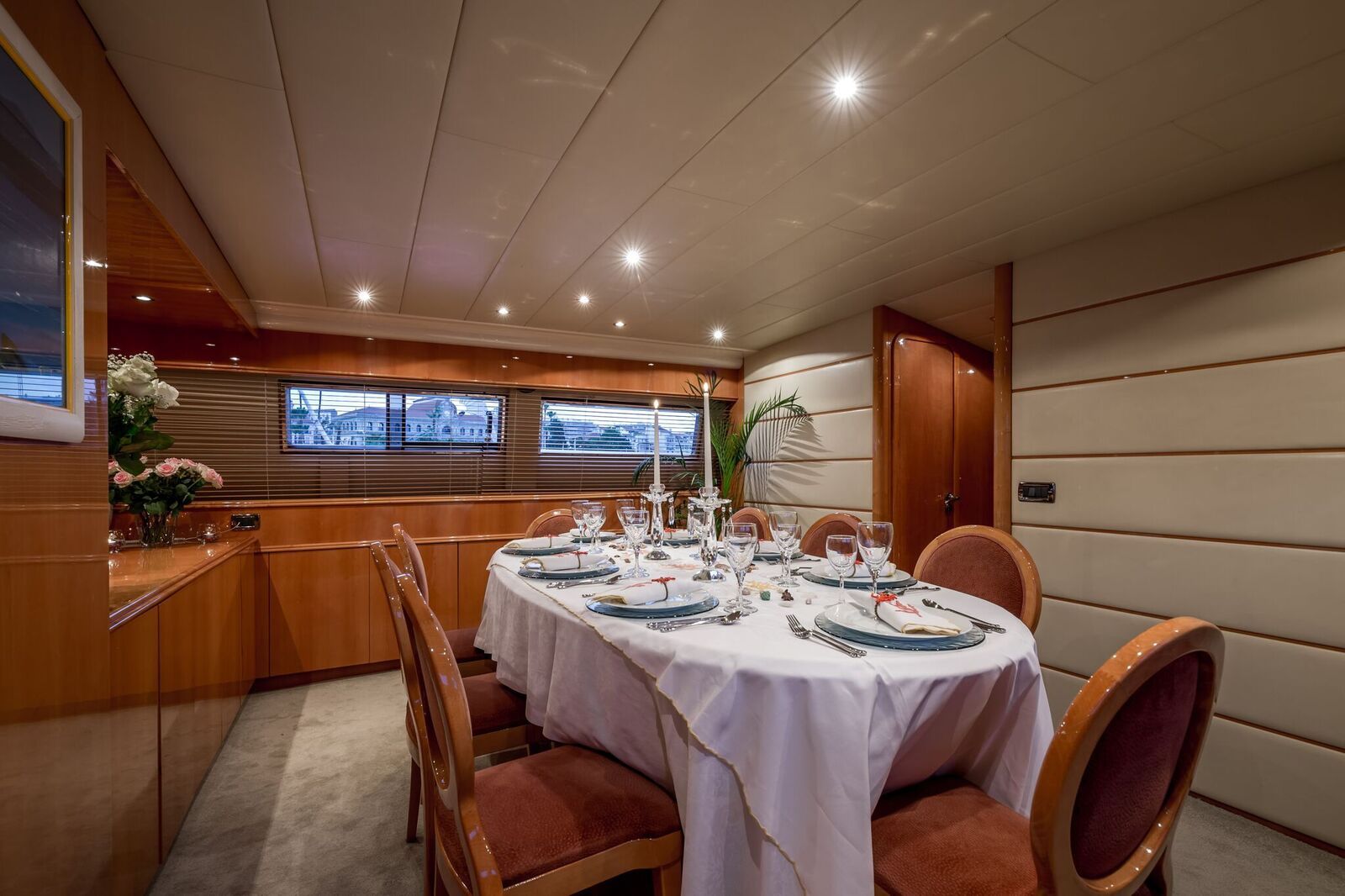 INDULGENCE OF POOLE Mangusta 86 Luxury Superyacht Dining Table 