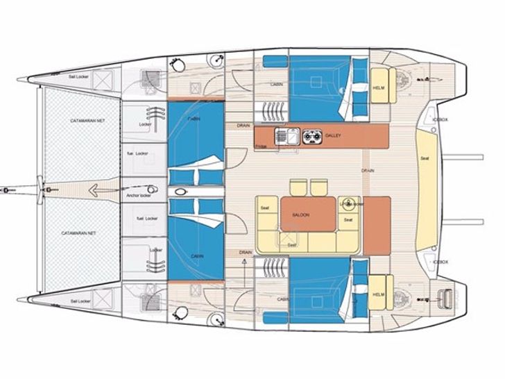 Island Spirit 38 - Layout Island Spirit 38 - Layout