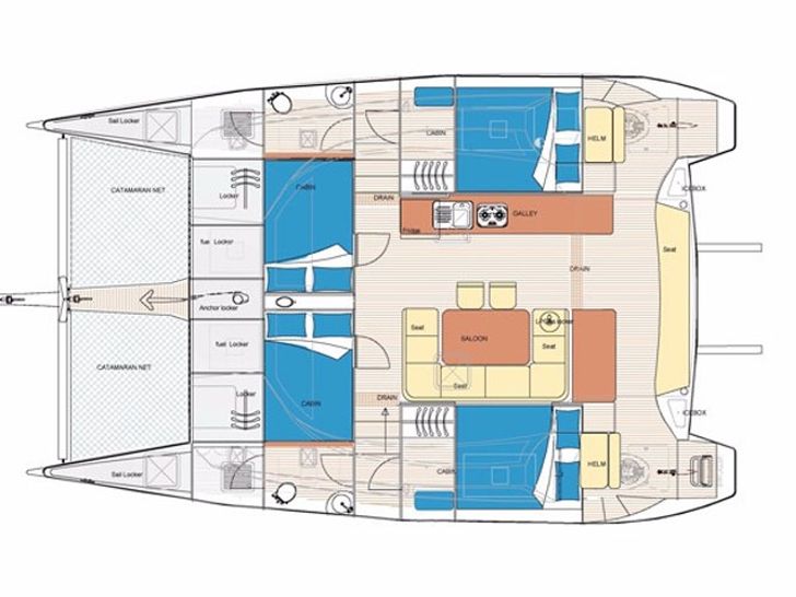 Island Spirit 38 - Layout