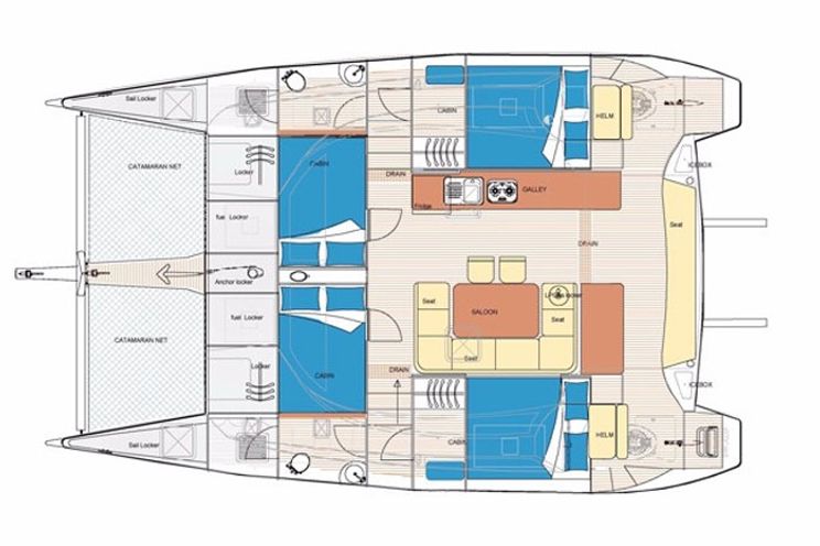 Charter Yacht Island Spirit 38(2016)- 4 Cabins - Koh Chang and Koh Samui,Gulf of Thailand