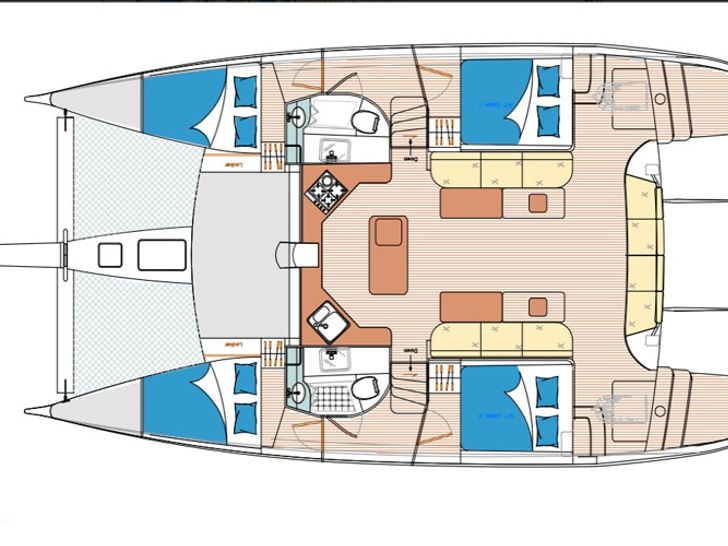 Island Spirit 410 - Layout Island Spirit 410 - Layout