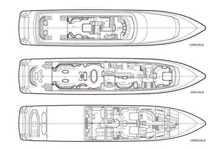 Charter Yacht JAAN - Intermarine SPA 138 - 6 Cabins - Santorini- Athens - Dubrovnik - Split