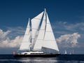 JASALI II - Perini Navi 53m,main profile,sailing