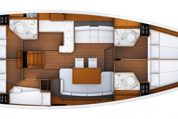 Charter Yacht Jeanneau 53 - 5 + 1 Cabins - Croatia