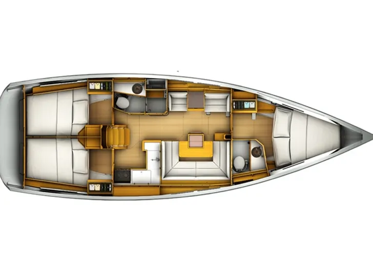 Jeanneau Sun Odyssey 409 - Layout Jeanneau Sun Odyssey 409 - Layout