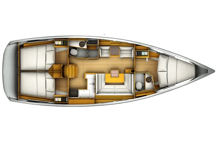 Charter Yacht Jeanneau Sun Odyssey 409 - 3 Cabins - Praslin or Mahe,Seychelles,Indian Ocean