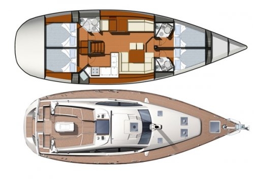 Charter Yacht Jeanneau Sun Odyssey 50 DS - 4 + 1 Cabins - Denia