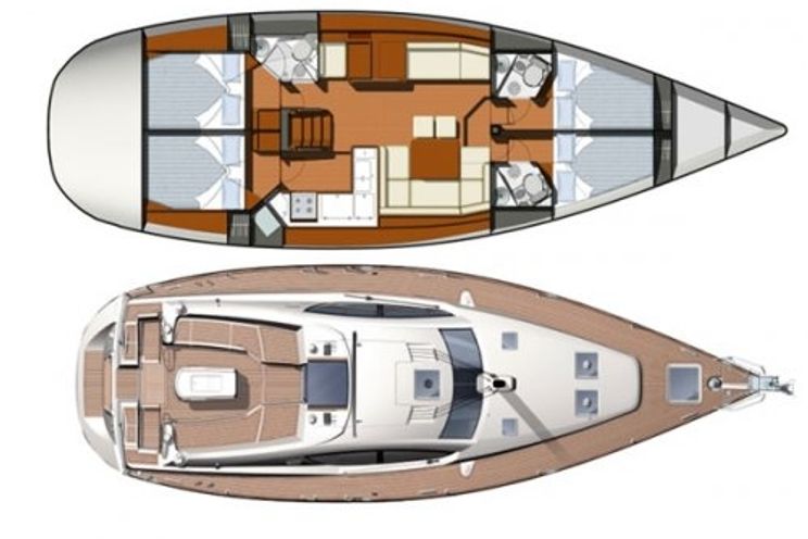 Charter Yacht Jeanneau Sun Odyssey 50 DS - 4 + 1 Cabins - Denia