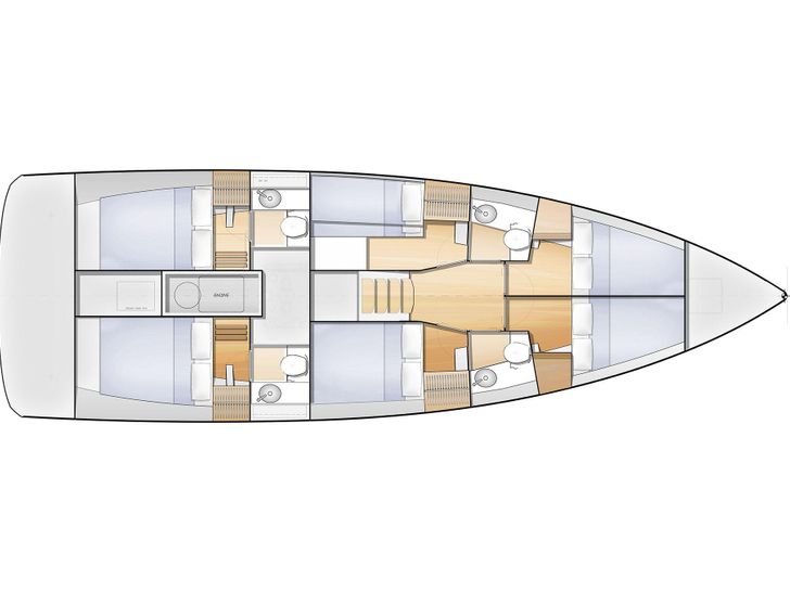 Jeanneau Sun Odyssey 46.1 Layout Jeanneau Sun Odyssey 46.1 Layout