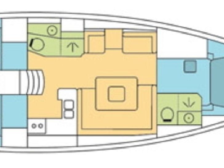 Sun Odyssey 430 - Layout