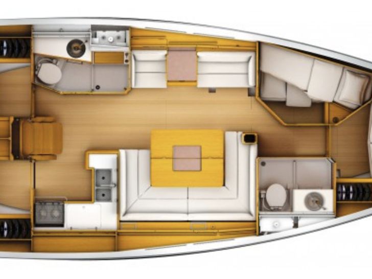 Jeanneau Sun Odyssey 449 Layout Jeanneau Sun Odyssey 449 Layout