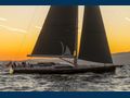 JIKAN - Advanced Yachts A80,sailing under the sunset
