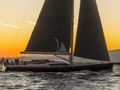 JIKAN - Advanced Yachts A80,sailing under the sunset JIKAN - Advanced Yachts A80,sailing under the sunset