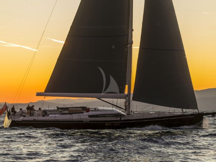 JIKAN - Advanced Yachts A80,sailing under the sunset JIKAN - Advanced Yachts A80,sailing under the sunset
