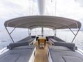 JIKAN - Advanced Yachts A80,sundeck seating lounge with the Bimini up JIKAN - Advanced Yachts A80,sundeck seating lounge with the Bimini up
