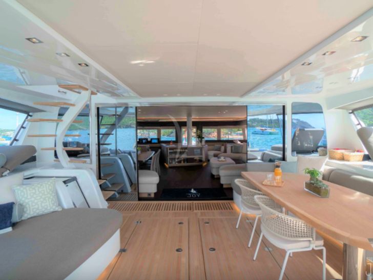 JOY Lagoon Seventy 7 aft deck JOY Lagoon Seventy 7 aft deck
