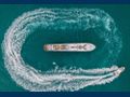 JUST ENOUGH - Custom Yacht 140,motor yacht aerial shot