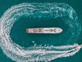 JUST ENOUGH - Custom Yacht 140,motor yacht aerial shot