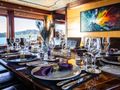 JUST ENOUGH - Custom Yacht 140,indoor formal dining JUST ENOUGH - Custom Yacht 140,indoor formal dining