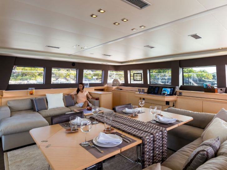 KASKAZI FOUR Lagoon 620 Luxury Catamaran Lounge