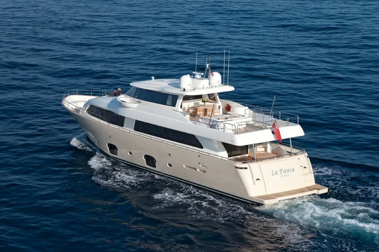 Charter Yacht LA PAUSA - Ferretti Custom Line Navetta 86 - 5 Cabins - Monaco - Nice - Cannes - Antibes - Olbia - Sardinia - Corsica