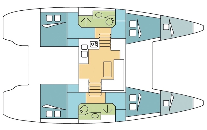 Charter Yacht Lagoon 39 - 4 Cabins - New Caledonia,South Pacific