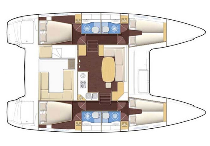 Charter Yacht Lagoon 400(2010)- 4 Cabins - Athens