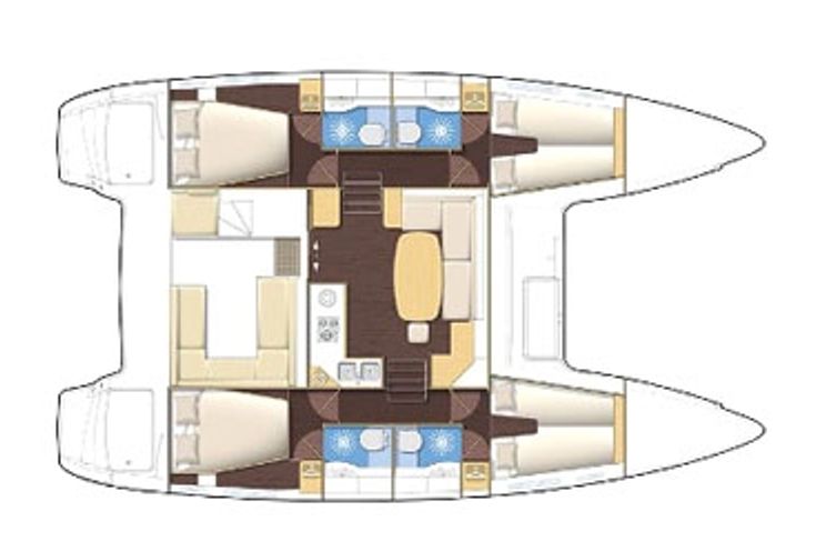 Charter Yacht Lagoon 400 - 4 + 1 Cabins - Murter - Croatia