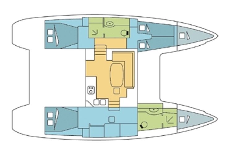 Charter Yacht Lagoon 400 Owner Version - 3 Cabins - Tortola,BVI