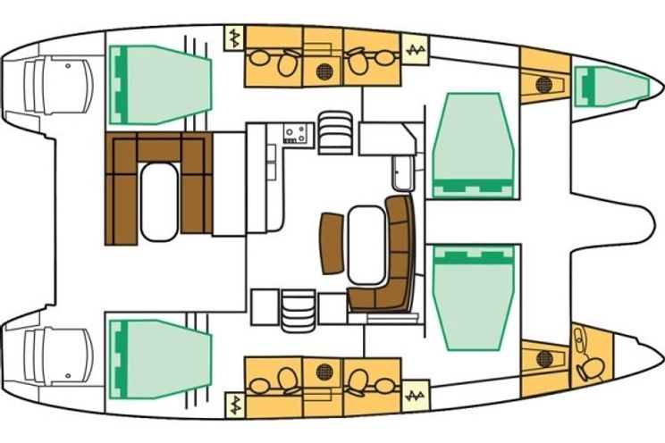 Charter Yacht Lagoon 421 - 4 + 1 Cabins - Tuscany - Italy