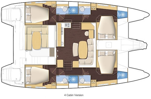 Charter Yacht Lagoon 421 - 4 Cabins - Marmaris - Turkey