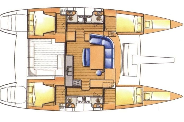 Charter Yacht Lagoon 440(2009)- 4 + 2 Cabins - British Virgin Islands - Tortola - St Maarten