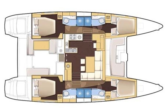 Charter Yacht Lagoon 450 - 4 Cabins - British Virgin Islands - Tortola