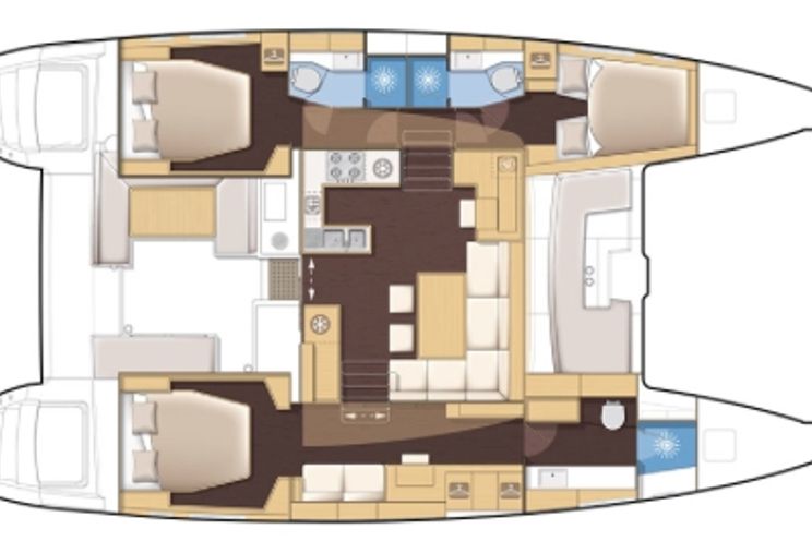 Charter Yacht Lagoon 450 - 3 Cabin Owners Edition - Athens - Lefkas - Kos