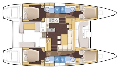 Charter Yacht Lagoon 450 - 4 Cabins - British Virgin Islands - Tortola - St Maarten