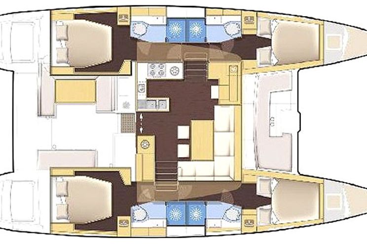 Charter Yacht Lagoon 450 - 4 + 1 Cabins - Gocek - Bodrum - Marmaris