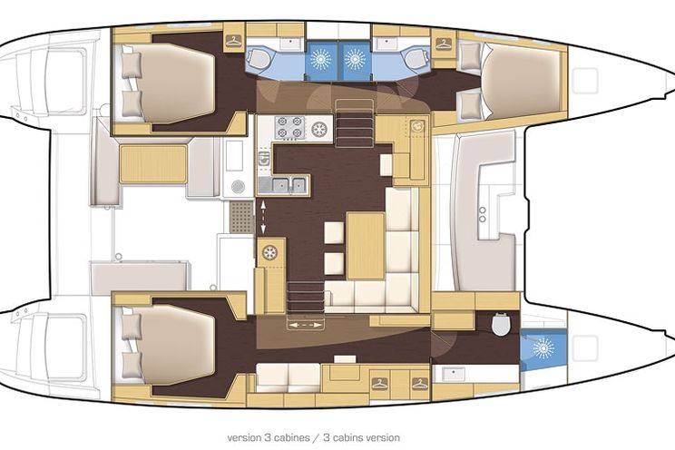 Charter Yacht Lagoon 450 Owner Version - 3 Cabins - Marsh Harbour - Bahamas