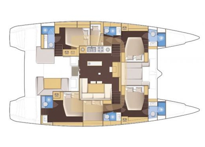 Charter Yacht SOLEA - Lagoon 52 - 5 Cabins - Tahiti,Bora Bora,South Pacific