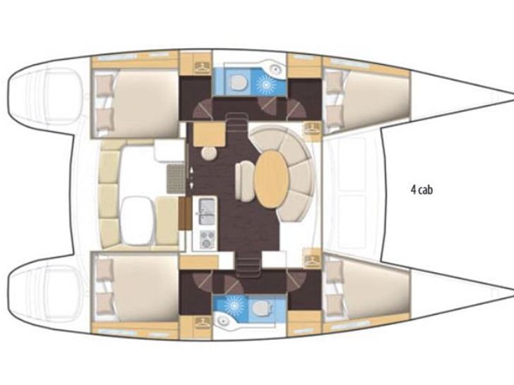 Lagoon 380 - Layout Plan