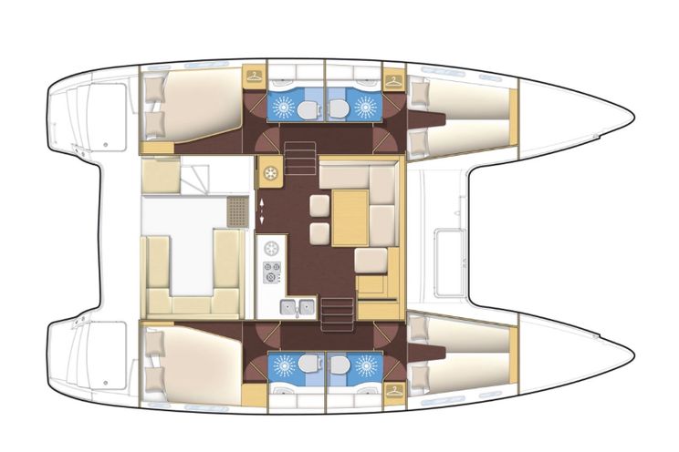 Charter Yacht Lagoon 400 S2 - 2017 - 4+2 Cabins - Athens