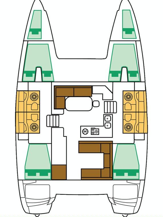 Charter Yacht Lagoon 400 S2 - 4 + 2 cabins(4 double,2 single)- 2016 - Sibenik - Troigir - Split