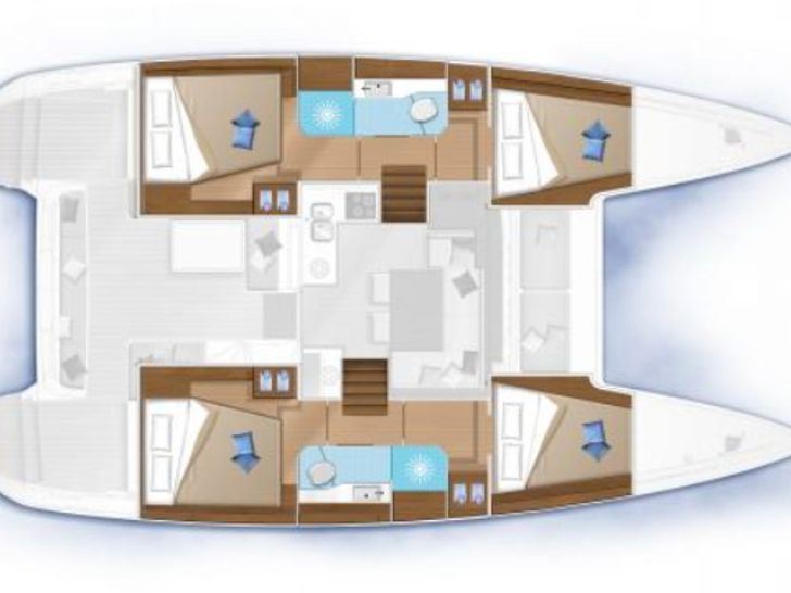 Lagoon 40 - Layout