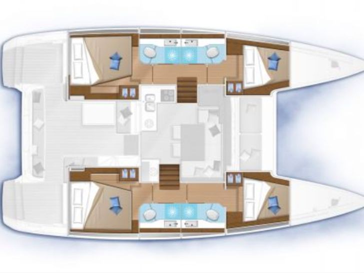 Lagoon 40 - Layout Interior