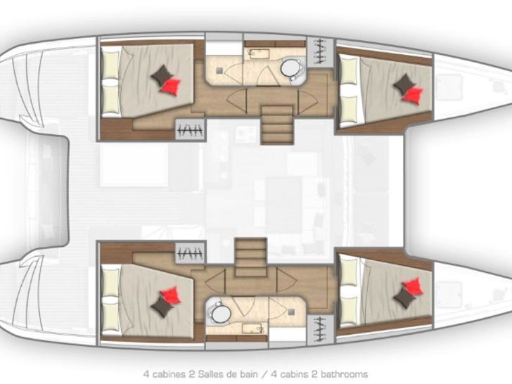 Lagoon 40 Layout Lagoon 40 Layout