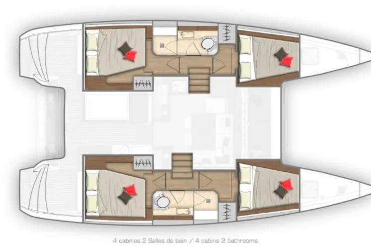 Charter Yacht K35 - Lagoon 40 - 4 + 2 Cabins - Phuket,Thailand