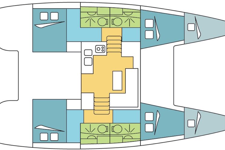 Charter Yacht Lagoon 40 Power Catamaran with watermaker - 4 Cabins - New Caledonia