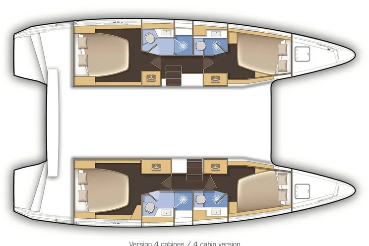 Charter Yacht Lagoon 42 - 4 + 2 cabins(4 double 2 single)- 2020 - Athens - Mykonos - Kos - Paros