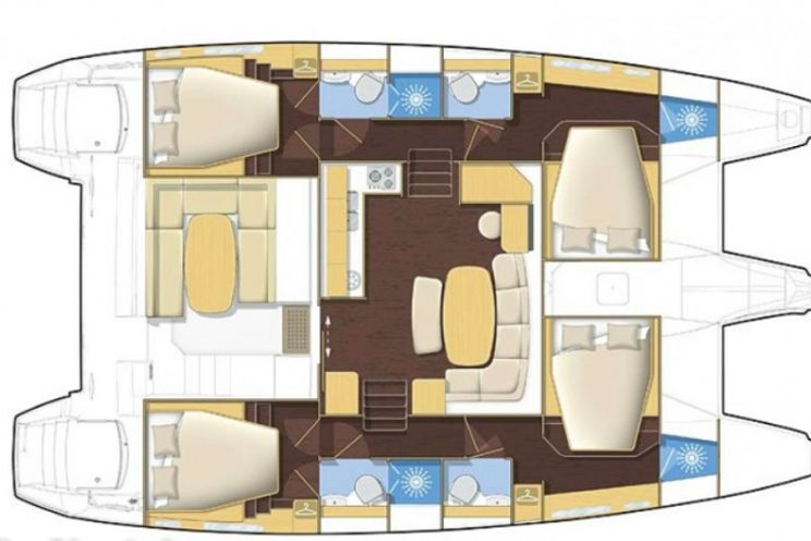 Charter Yacht Lagoon 42 - 4 + 1 cabins(4 double + 1 single)- 2019 - Lefkas