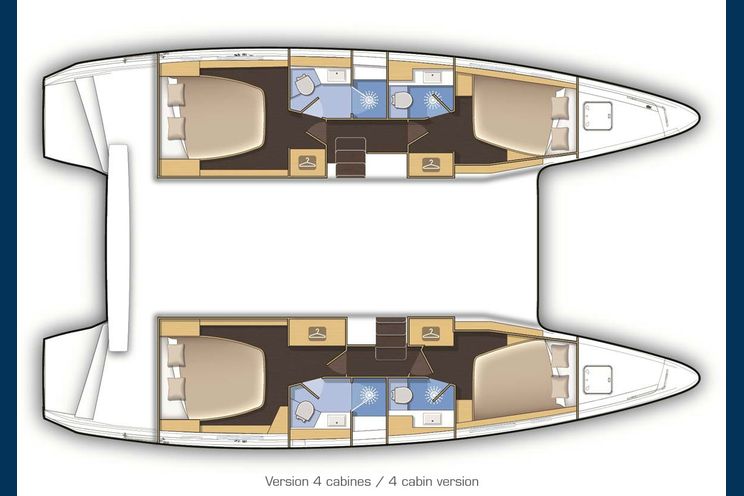 Charter Yacht Lagoon 42 - 4 + 2 cabins -(4 double 2 single)- 2017 - Sukosan - Trogir - Sibenik